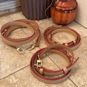 Adjustable Crossbody Shoulder Strap in Light Vachetta Color Synthetic Leather